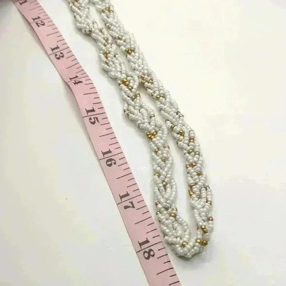 Talbots white gold seed bead 36" necklace - Picture 5 of 6